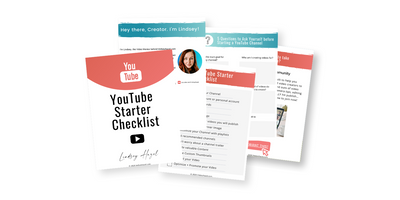 YouTube Starter Checklist